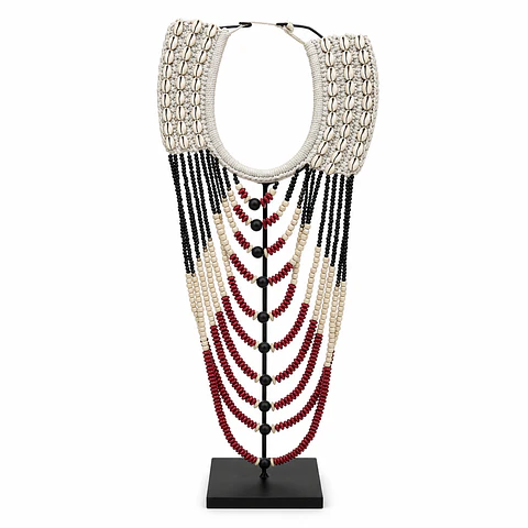 Collar decorativo de colección de hileras c/ pedestal 