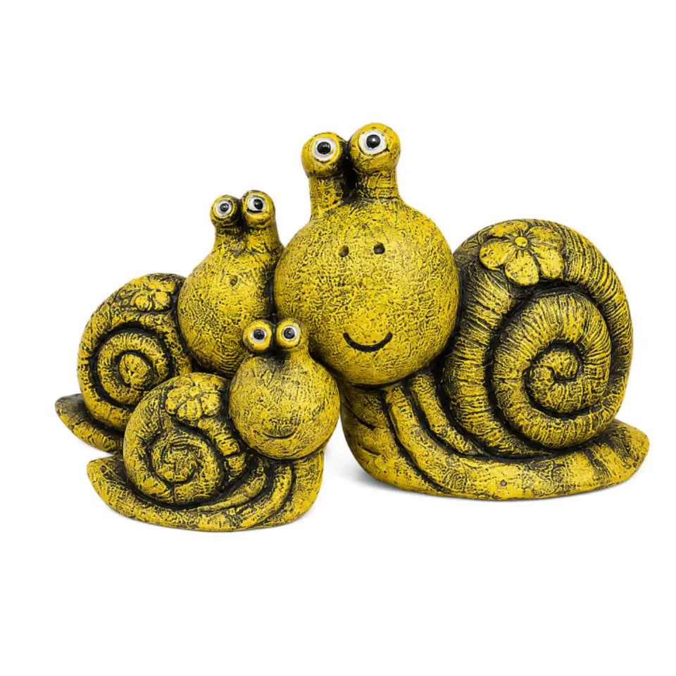 Familia de caracoles Amarillo con matices negruzcos 1