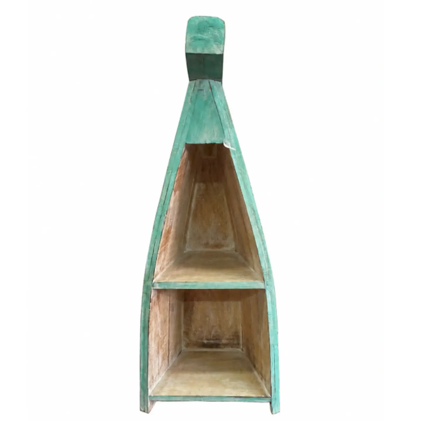 Repisa Bote de Madera verde 1