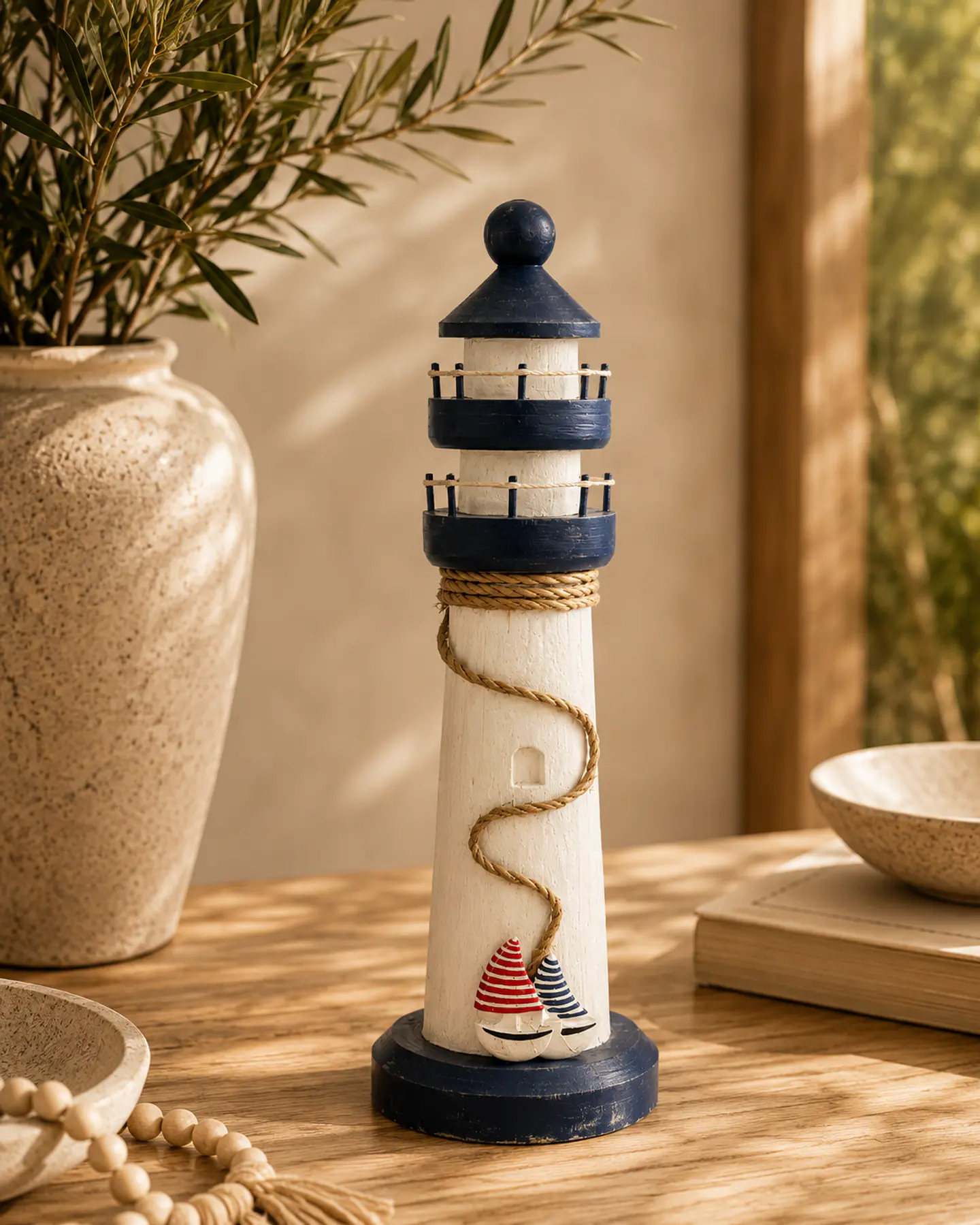 Faro decorativo de madera 2