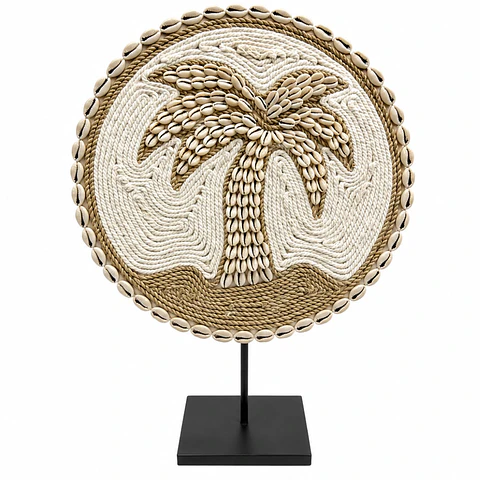 Collar decorativo palmera white
