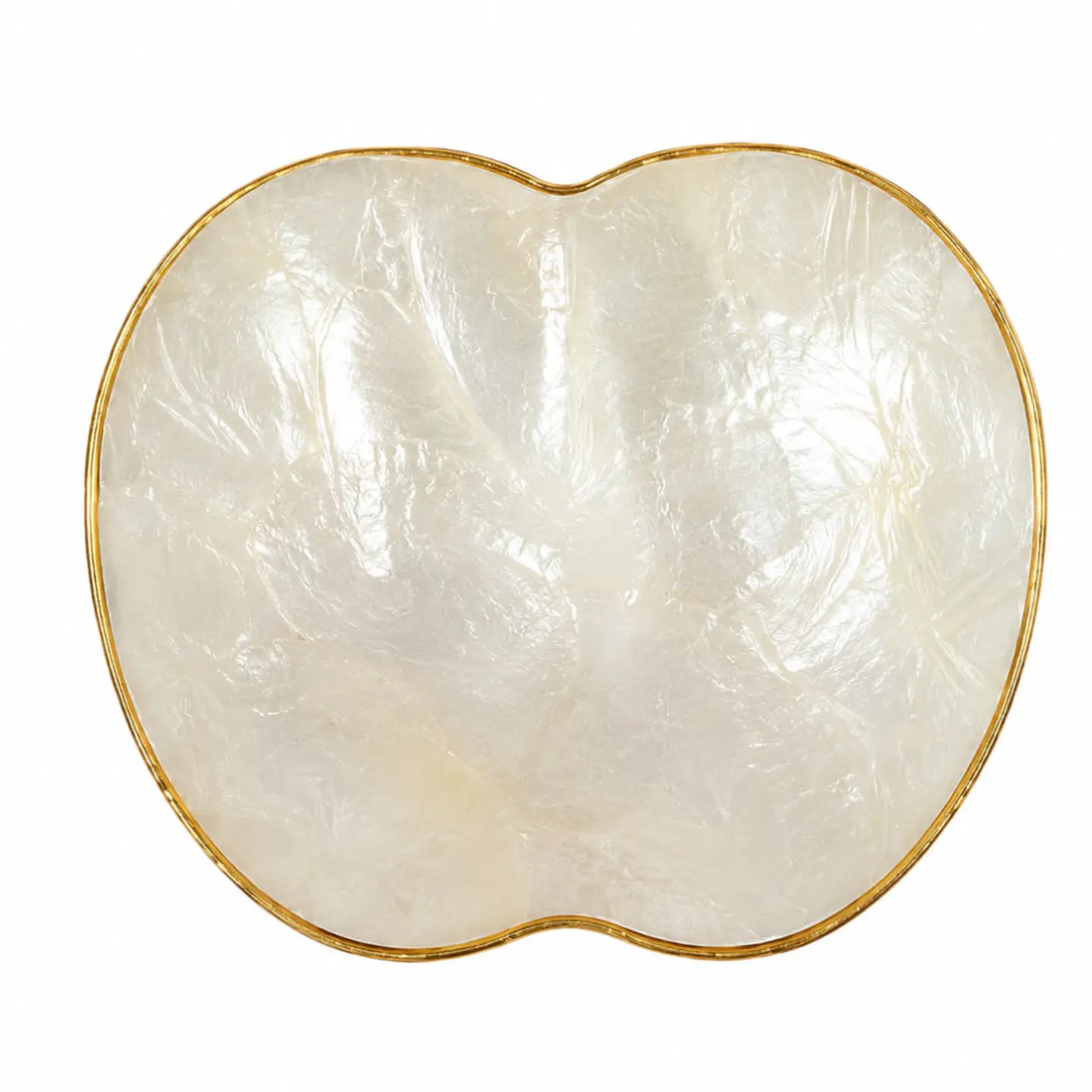 Set 3 Platillos decorativos manzana nácar natural 1
