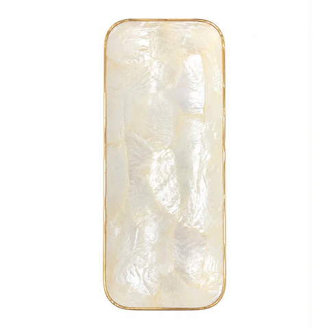 Platillo decorativo ractangular nacar
