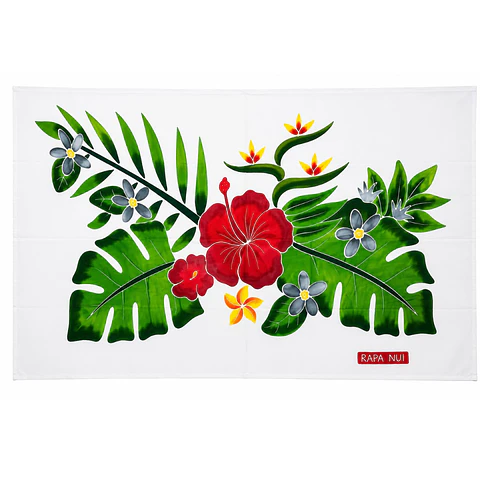 Pareo Tropical Pintado a Mano Botanico