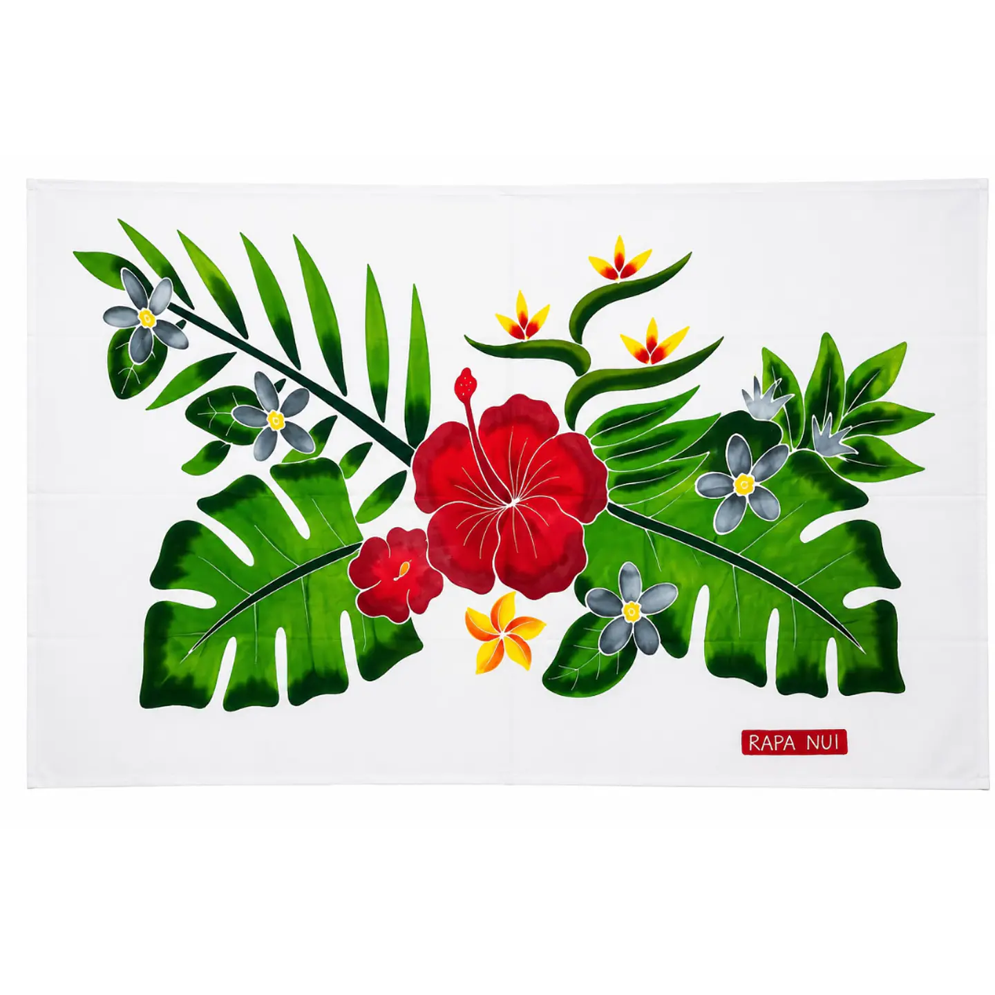Pareo Tropical Pintado a Mano Botanico 1