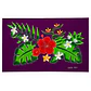 Pareo Tropical Pintado a Mano Botanico morado - Miniatura 1
