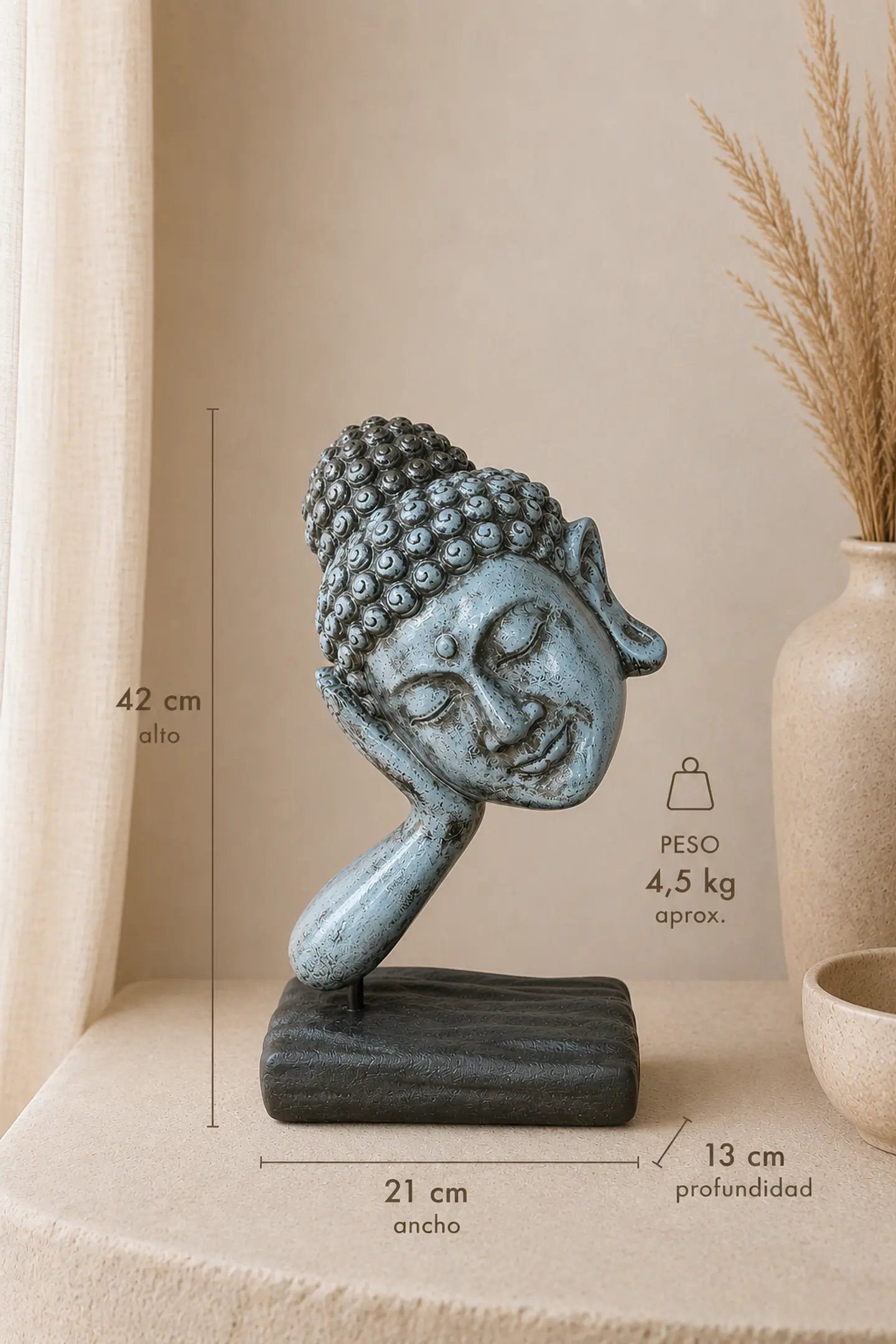 Testa Buda contemplativo - formato equilibrio NV 2