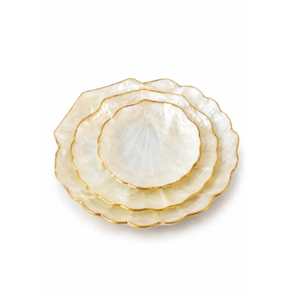 Set platillos nácar Ostras 1