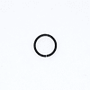 Black Plain Ring 1 mm