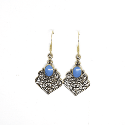 Bronze Earrings with Stone