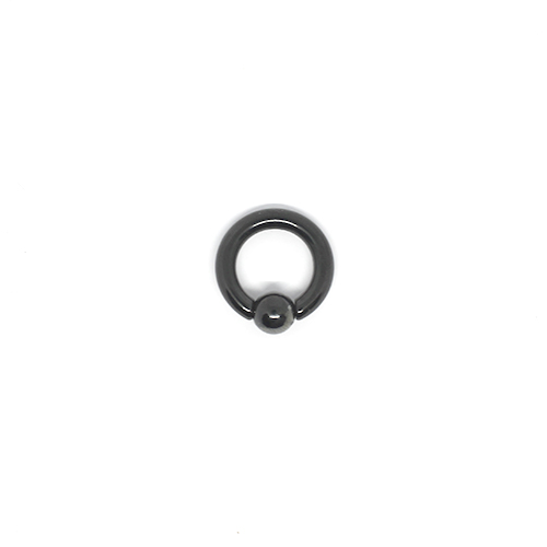 4mm Black Ball Ring