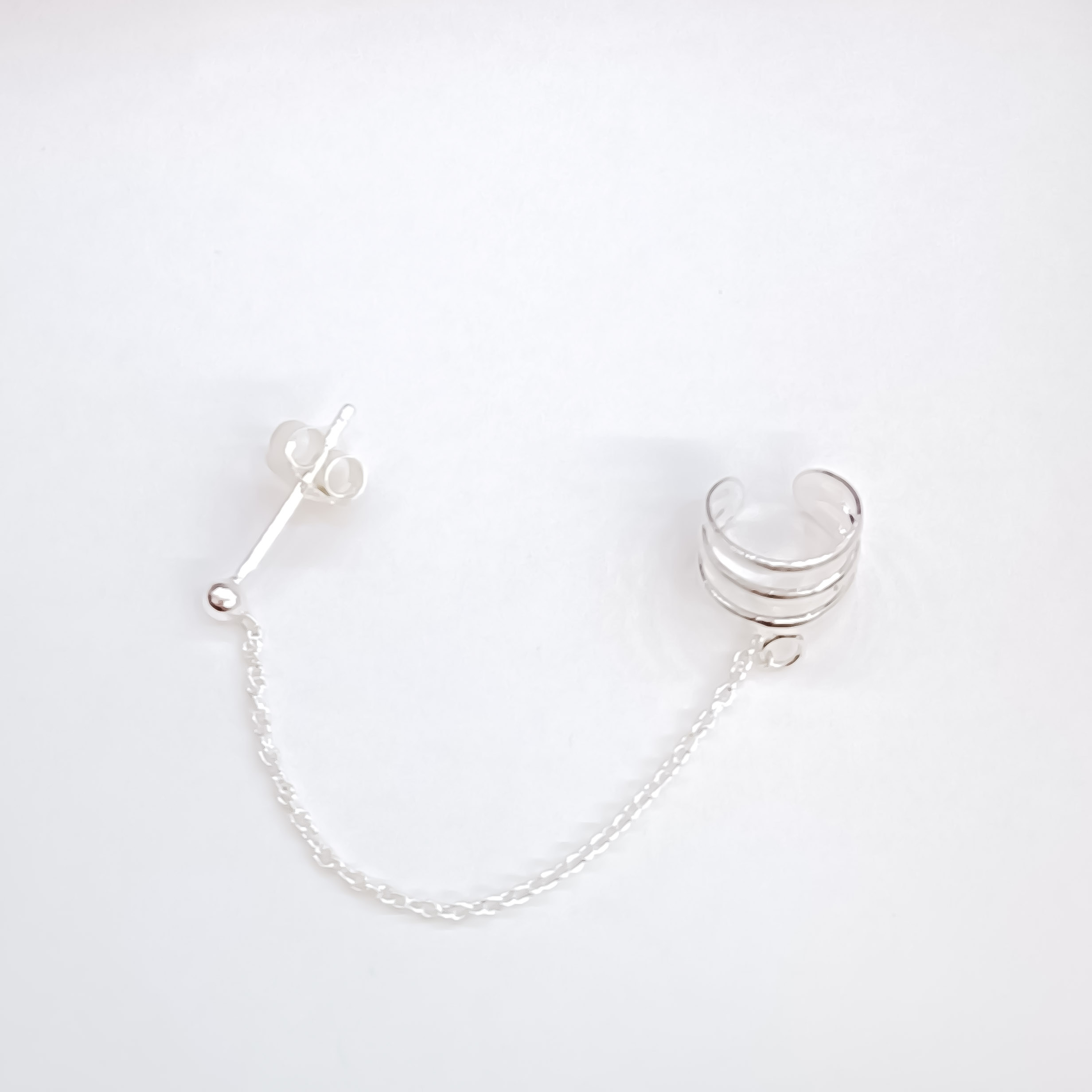 Triple Ear Cuf with Chain