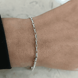 Pulseira Elos Quadrados 