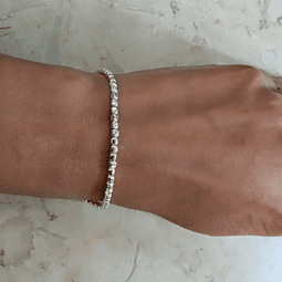 Pulseira de Contas Quadradas 