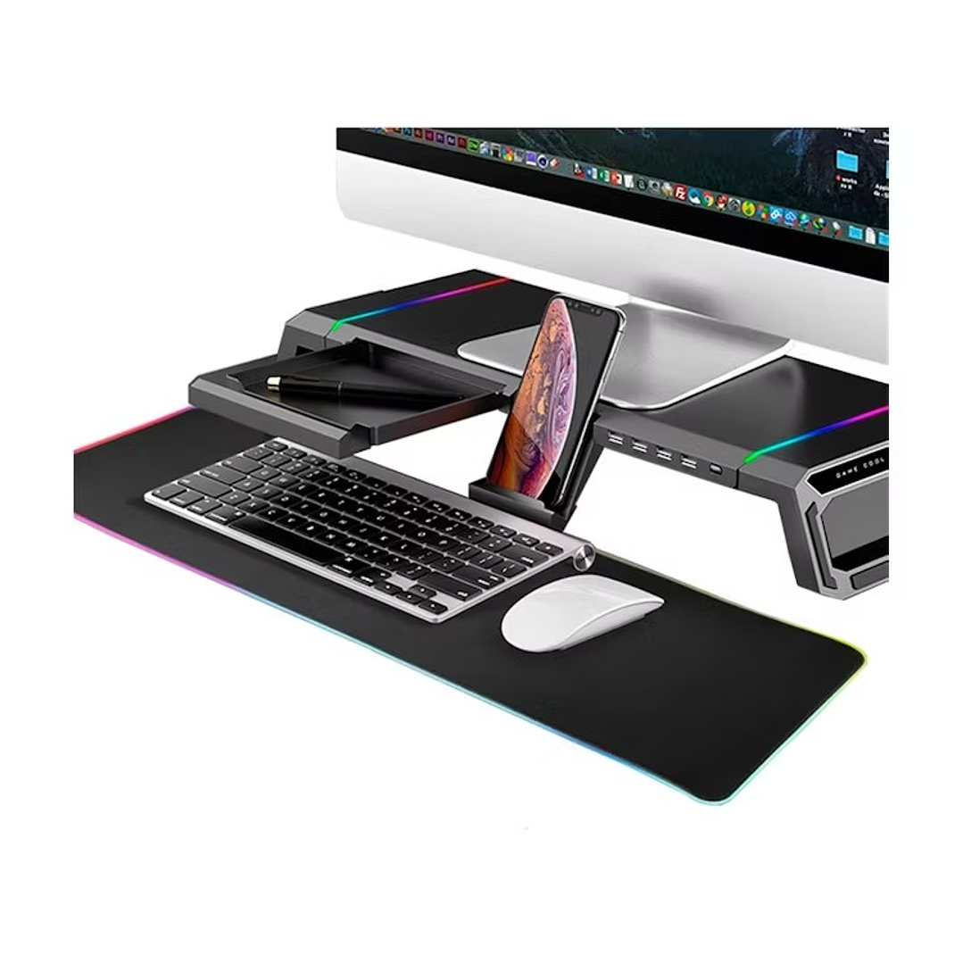 Base Soporte Teros TE-7131N para Monitor Multiproposito Stand RGB USB 3.0 3