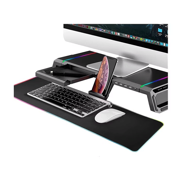 Base Soporte Teros TE-7131N para Monitor Multiproposito Stand RGB USB 3.0 3