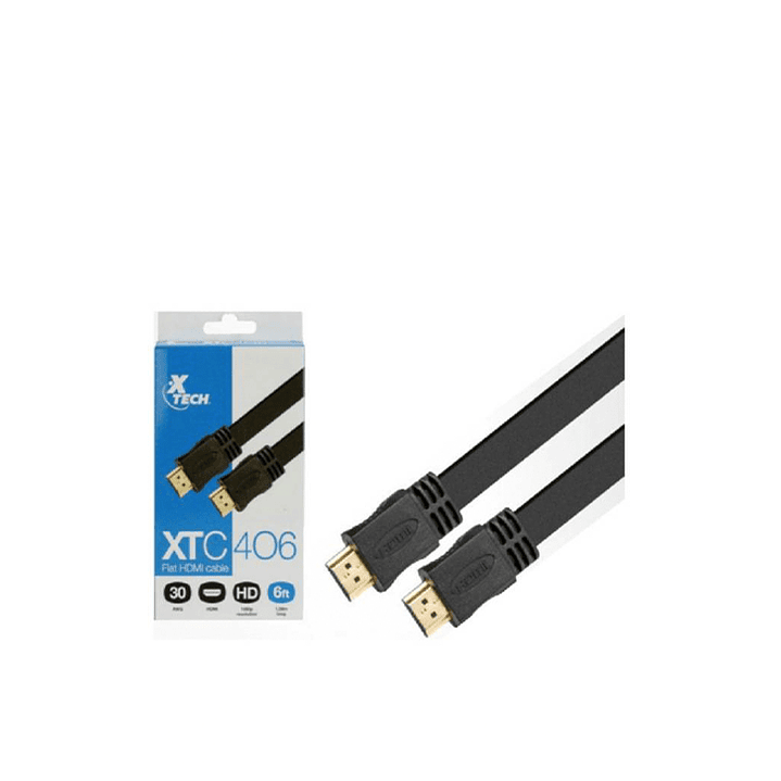 CABLE HDMI PLANO CON CONECTOR MACHO 1.8M 1