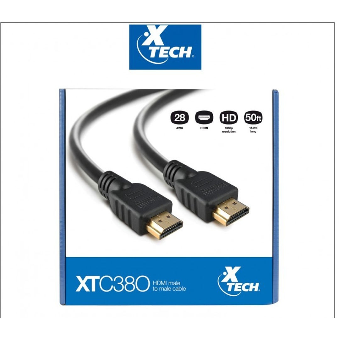 CABLE XTECH HDMI MACHO DE 15.2 M 1