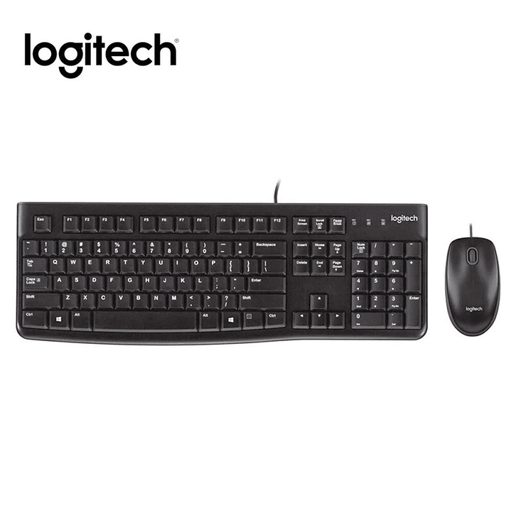 COMBO DE TECLADO Y MOUSE LOGITECH CON CABLE 2