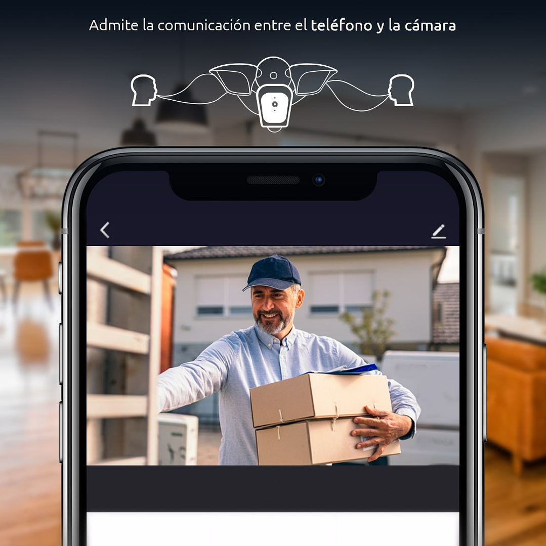 Cámara de seguridad Nexxt NHC-F610 wifi, exterior, 1080P, fija 3