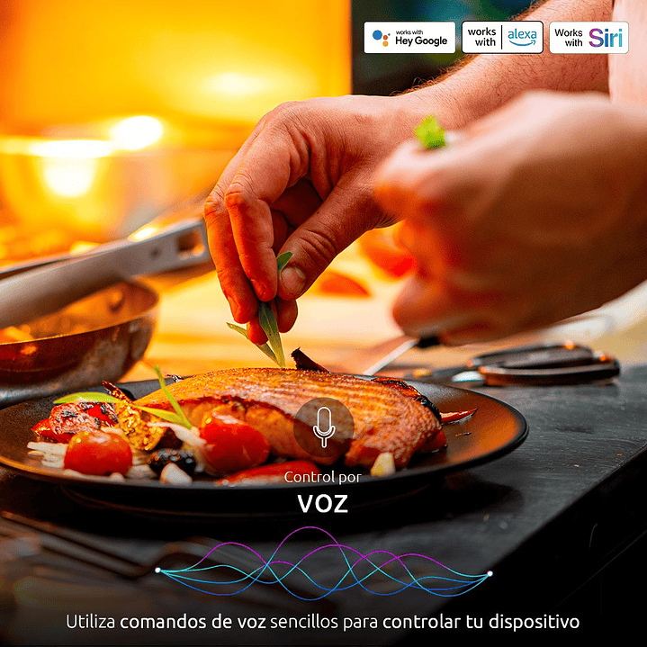 Enchufe inteligente Wi-Fi Cuatro salidas con USB para carga 6