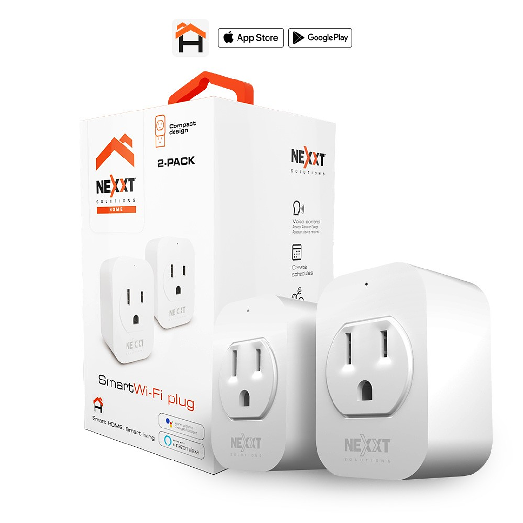 Enchufe inteligente Wi-Fi Nexxt AHIWPSO4U1 2PK 1