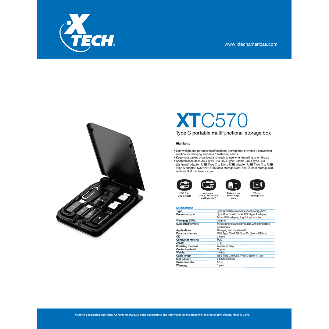 ESTUCHE MULTIUSO XTECH-570 3