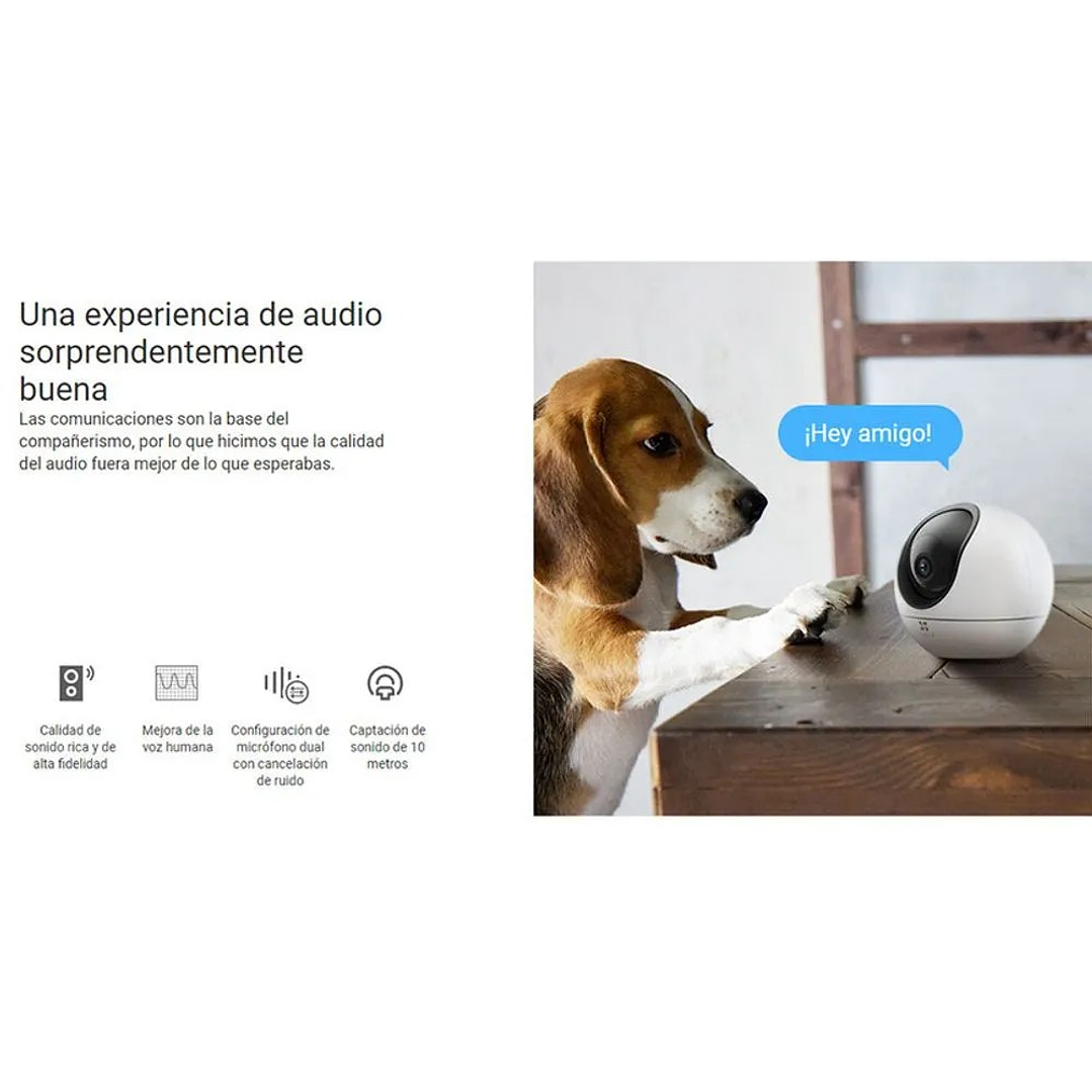 Ezviz cámara seguridad WIFI C6 2K 4MP Noche color Gira 360º 3