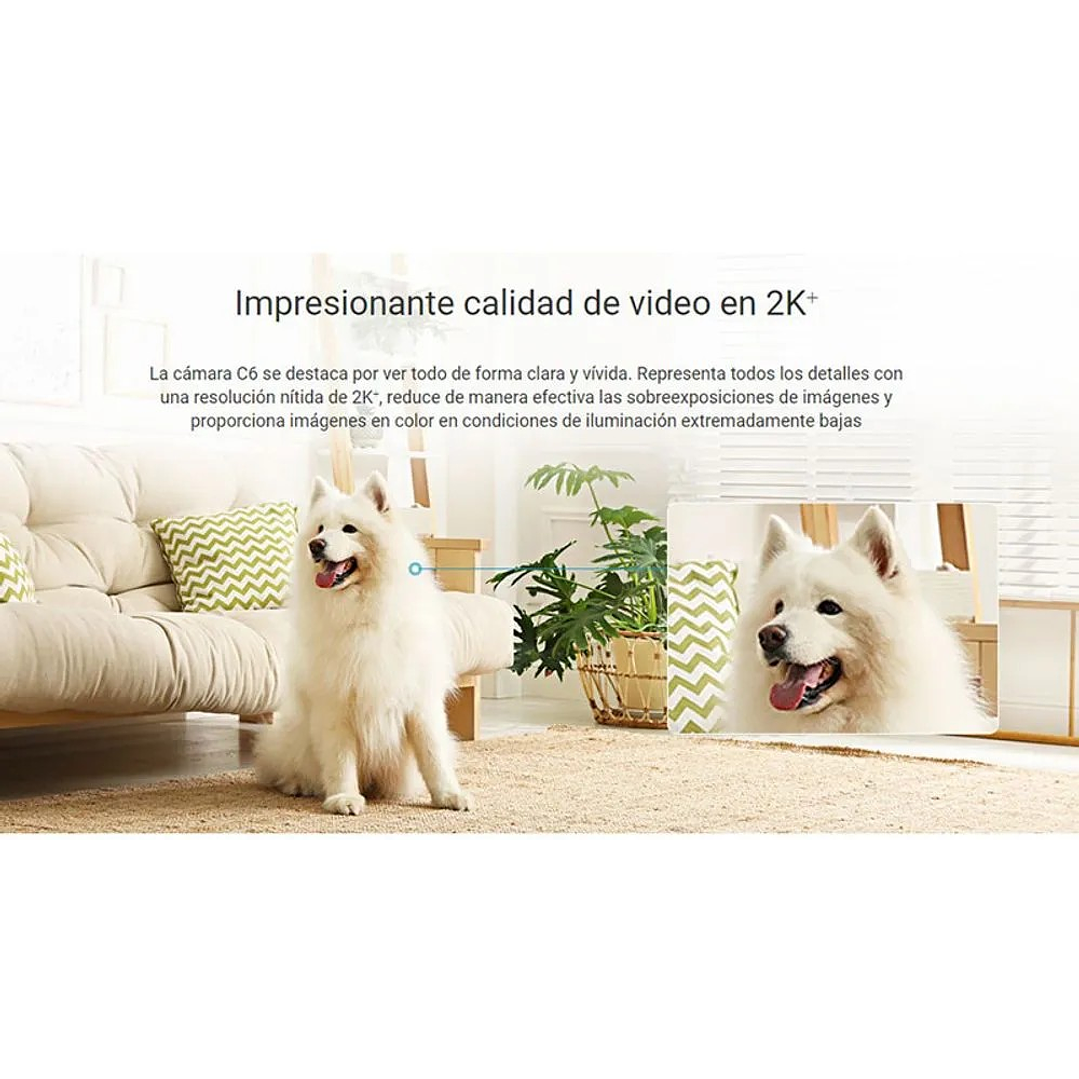 Ezviz cámara seguridad WIFI C6 2K 4MP Noche color Gira 360º 4