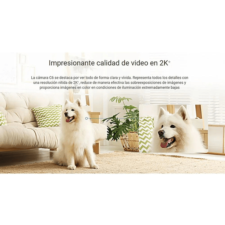 Ezviz cámara seguridad WIFI C6 2K 4MP Noche color Gira 360º 4