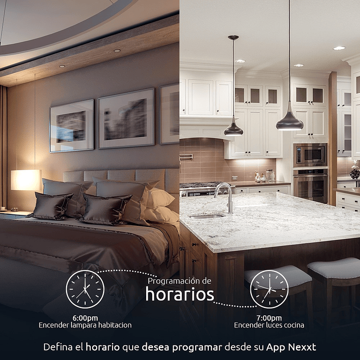 Interruptor de 3 vías inteligente con conexión Wi-Fi NHE-S300 - Nexxt 4