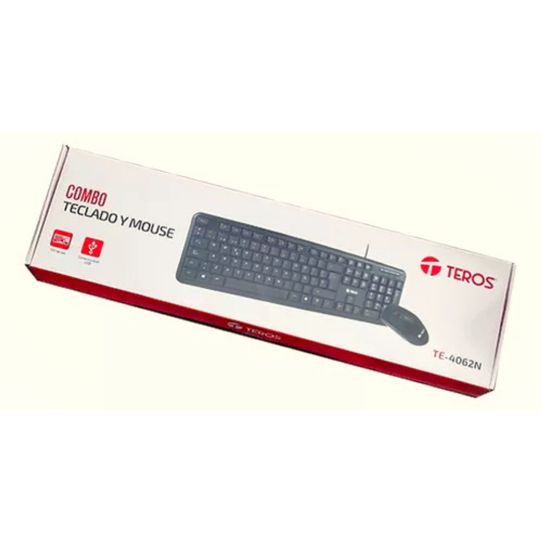 Kit Teclado y Mouse Teros TE4062N 1