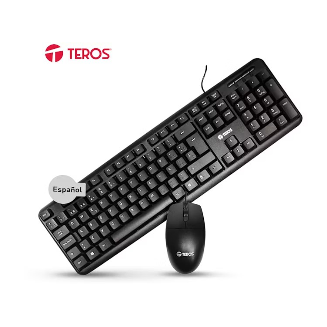 Kit Teclado y Mouse Teros TE4062N 2