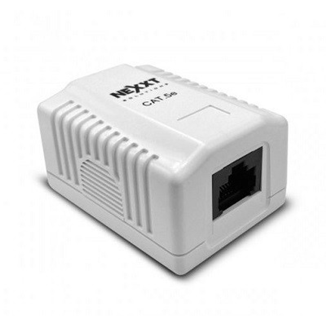 Caja de Montaje Superficial Jack CAT5E RJ45 integrado 2