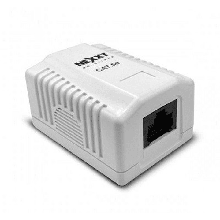 Caja de Montaje Superficial Jack CAT5E RJ45 integrado 2