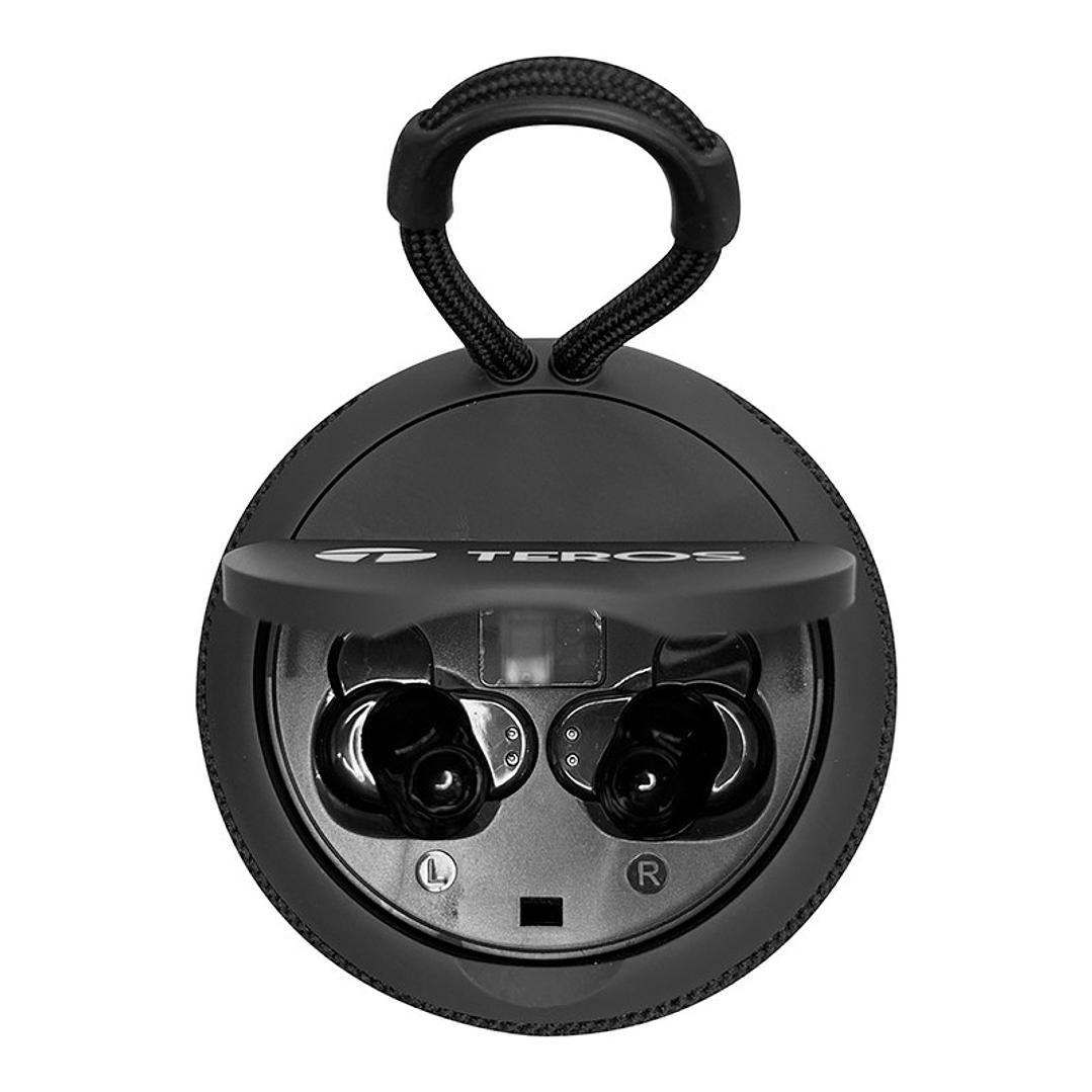 Parlante y Audífonos Inalámbrico TE-6033N TEROS 2 en 1 Negro 2