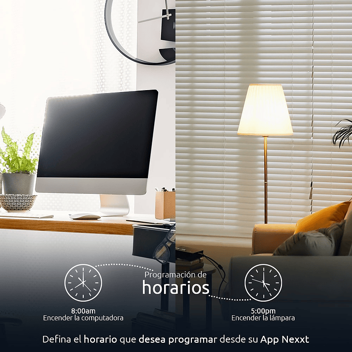 PROTECTOR DE SOBRETENSION NEXXT HOME NHP-D610 SMART WI-FI 2 PUERTOS USB 4