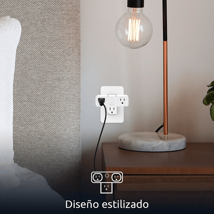 PROTECTOR DE SOBRETENSION NEXXT HOME NHP-D610 SMART WI-FI 2 PUERTOS USB 3