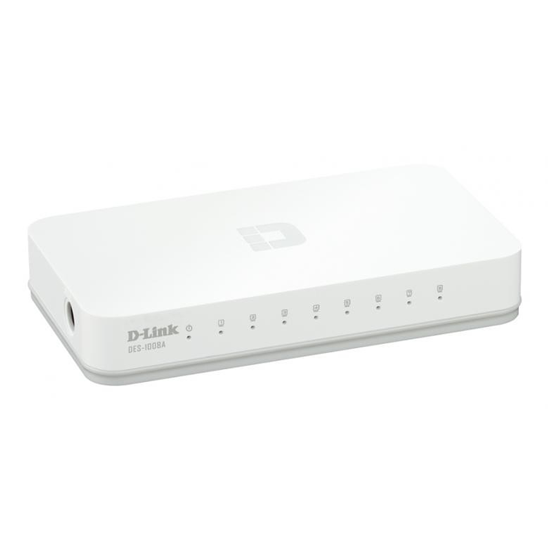 SWITCH D-LINK DES-1008A 8 PUERTOS 10 100Mbps 1