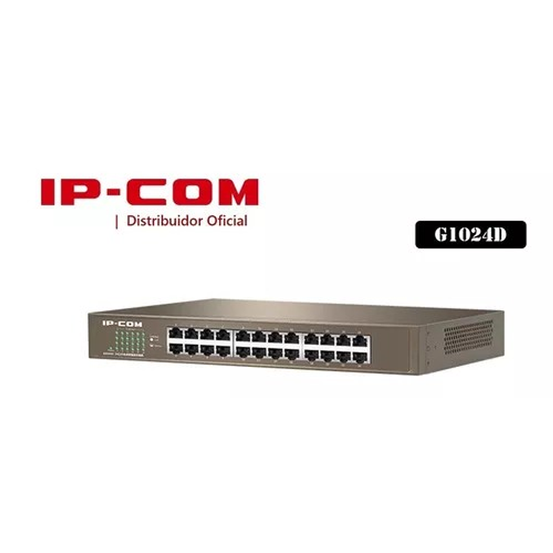 Switch IPCOM G1024D Conmutador De 24 Puertos 10/100/1000 MBPS 1