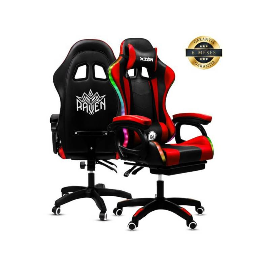 Silla Gamer Xion Raven RGB con Luces Masajeador 2