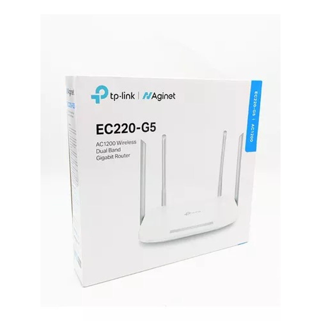 TP-LINK EC220-G5 Router gigabit inalámbrico doble banda AC1200 TR-069 AGINET 1