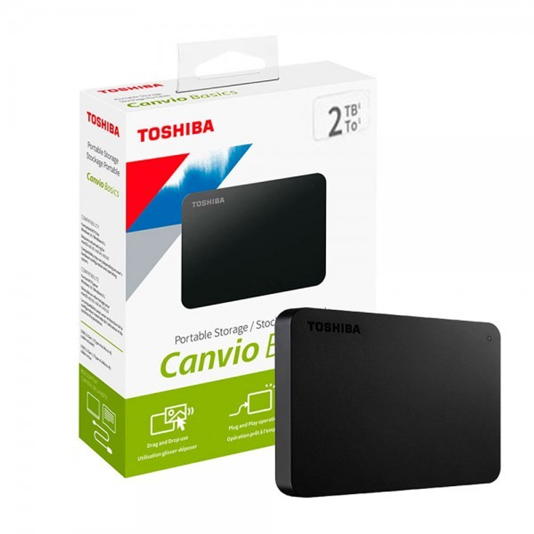 DISCO EXTERNO 2TB TOSHIBA CANVIO BASICS 1