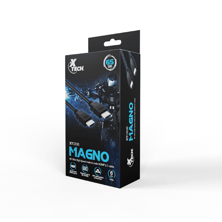 Cable HDMI 2.1 de 8K Xtech Magno 1.8 metros 60 Hz 30AWG - XTC-636 1