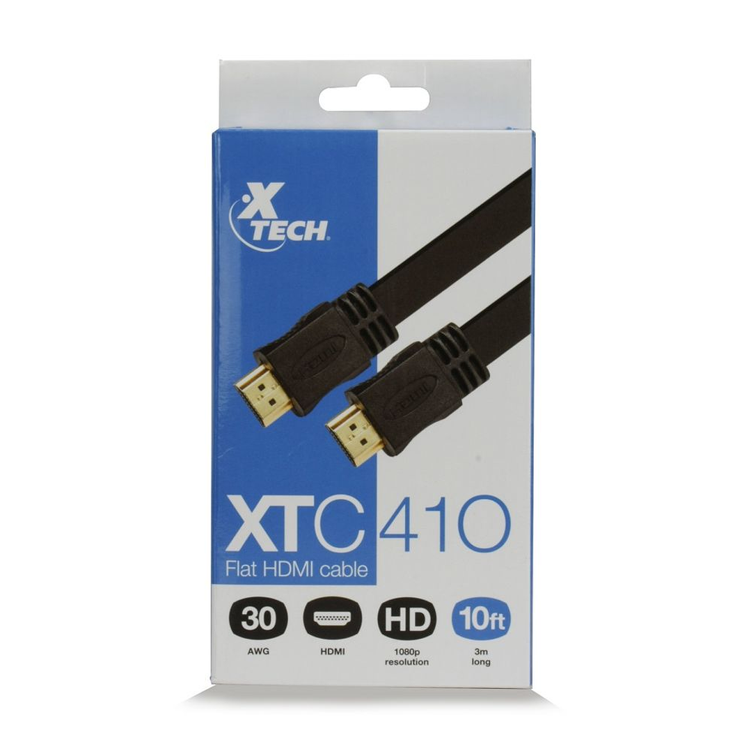 Cable HDMI Xtech XTC-410 XT HDMI FLAT Macho a Macho 3M 1