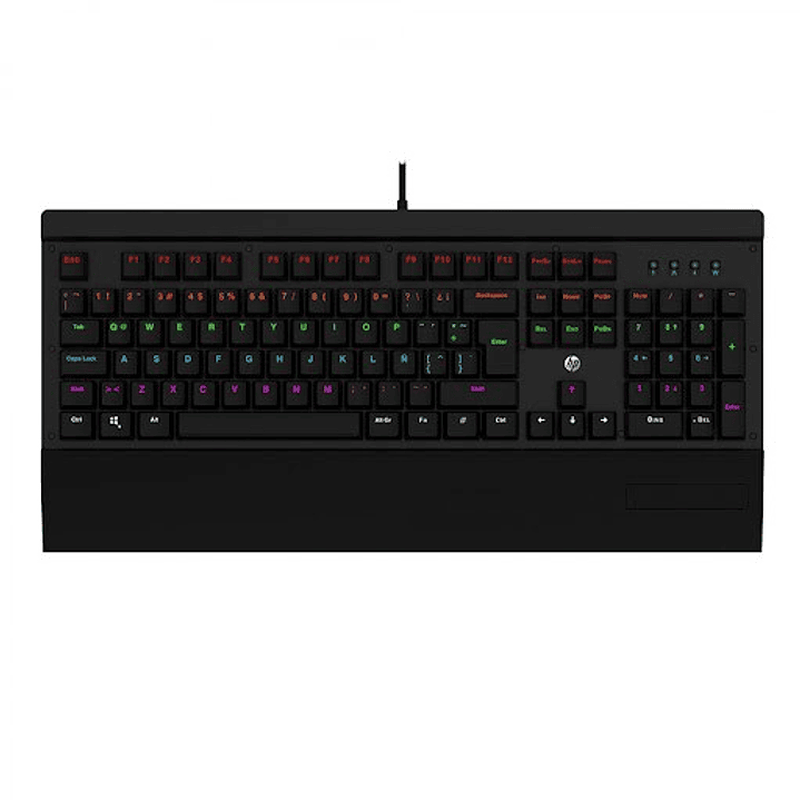 TECLADO MECANICO GAMING HP GK500 RGB USB NEGRO 3