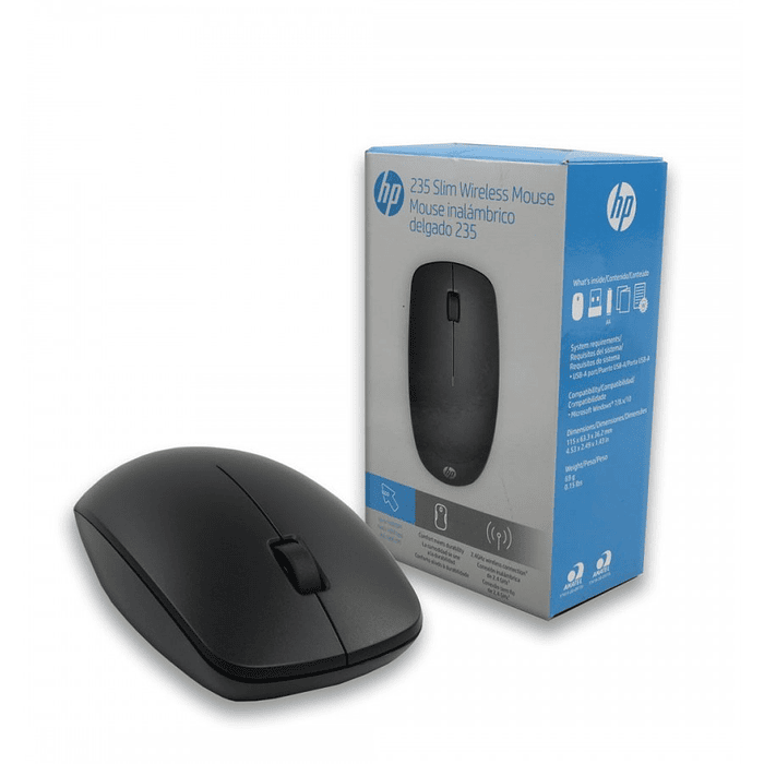 MOUSE INALAMBRICO HP 235 SLIM ( 4E407AA#ABM ) NEGRO 1