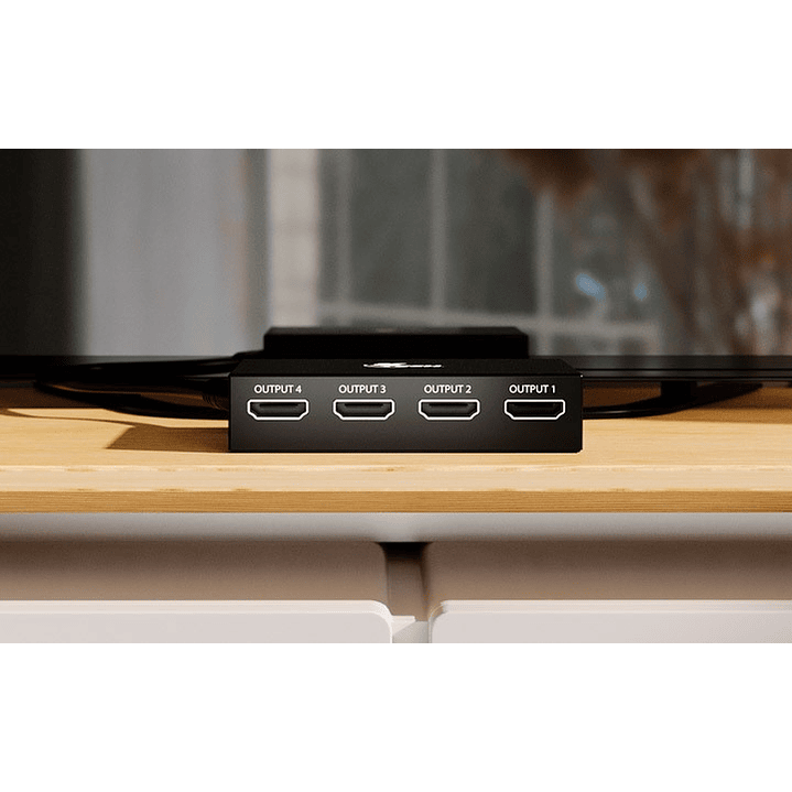 MULTIPLICADOR HDMI XTECH DE 4 PUERTOS CON ALIMENTACION  4