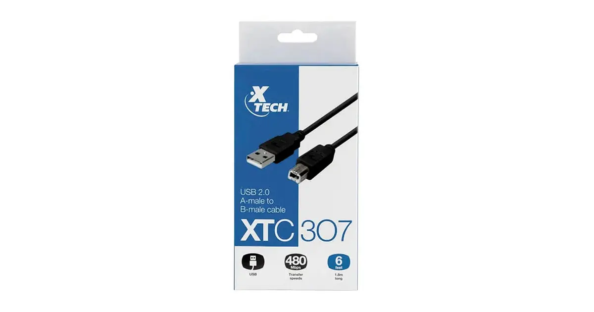 Cable Xtech XTC-307 de USB 2.0 A-macho a B-macho
