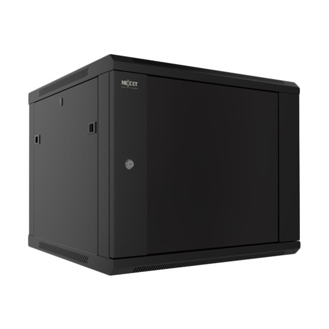 Gabinete Pared 19in 6U Rack Armario semi-ensamblado GlassTemp Nexxt NEC-F6U64B 3